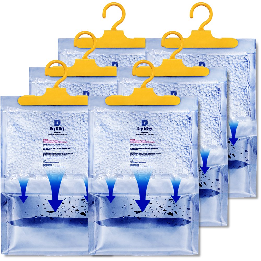 [6 7 Oz/Pack] "Dry & Dry" Premium Hanging Moisture Absorber