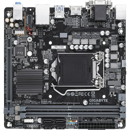 Gigabyte Ultra Durable H310N Desktop Motherboard, Intel Chipset, Socket H4 LGA-1151, Mini ITX