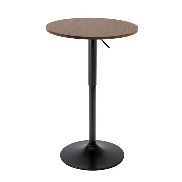 Okeysen Round Pub Table Bar Counter Height Adjustable 25.7"36