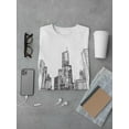 thumbnail image 3 of Chicaco Cityscape T-Shirt Men -Image by Shutterstock, Male 5X-Large, 3 of 4