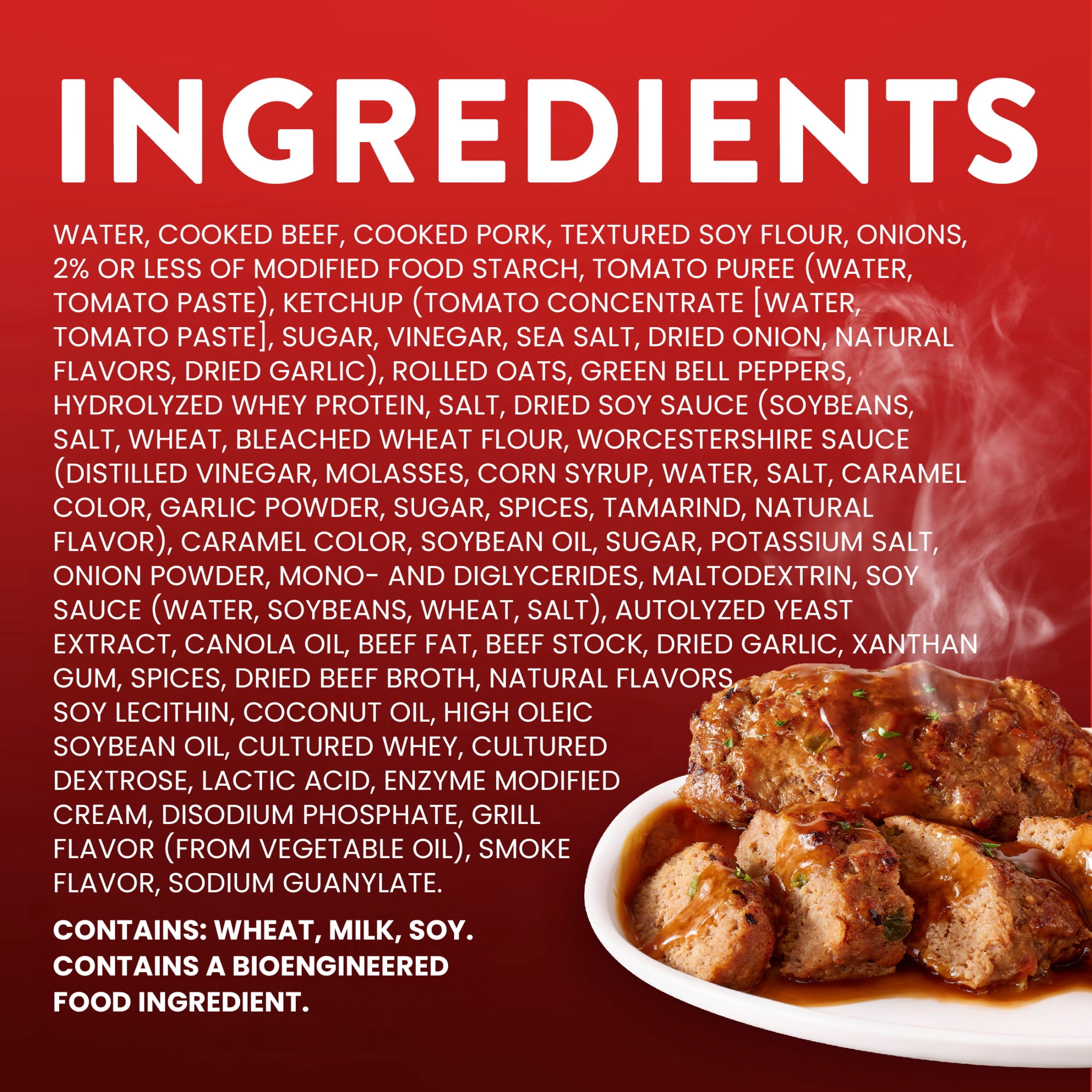 Stouffer’s Frozen Dinner Meatloaf, Family Size, Meatloaf Frozen Meal, Easy Family Meal