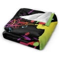 thumbnail image 4 of Jethro Couverture Musicale en Flanelle Douce et Confortable Couverture de Lit Canapé Camping, 4 of 4