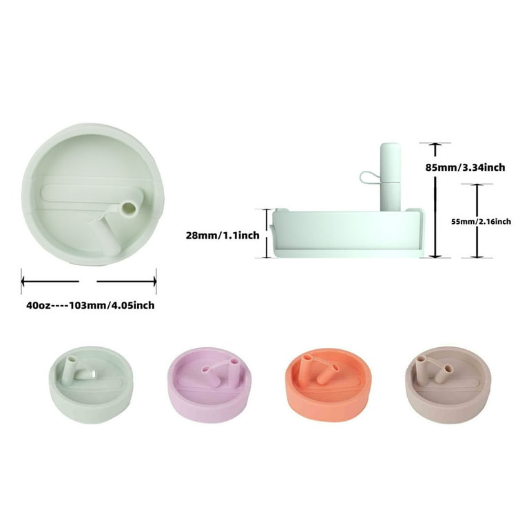 2-Pack 30oz/40oz Tumbler Lids - 3.9" Diameter Spill Proof Replacement Lids