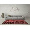 thumbnail image 3 of Ahgly Company Indoor Round Patchwork Red Transitional Area Rugs, 8' Round, 3 of 4