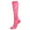 Pink Stripe, variant on Plus Size Compression Socks Wide Calf for Women & Men 20-30 mmhg-Extra Wide Calf Knee High Support Socks for Nurse