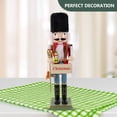 thumbnail image 6 of HOMEMAXS Plush MultiColored Nutcracker Figure for Christmas Decoration Holiday Ornament 7.5 Inches, 6 of 8