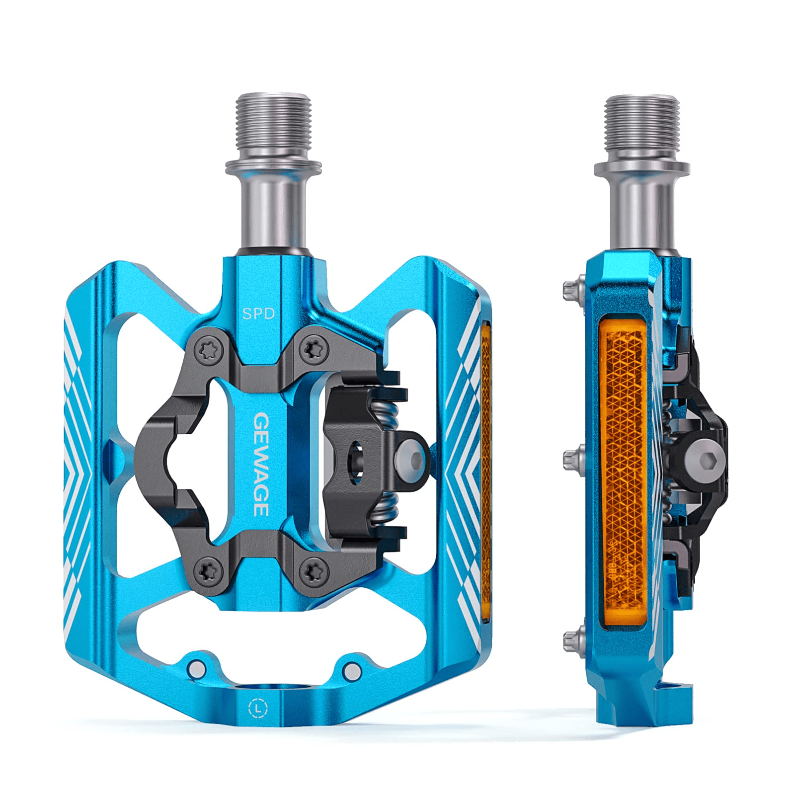 Bike Pedals Flat Platform, 3 Sealed Bearing Aluminum CNC 9