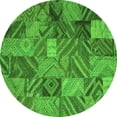 thumbnail image 1 of Ahgly Company Indoor Round Abstract Green Contemporary Area Rugs, 6' Round, 1 of 1