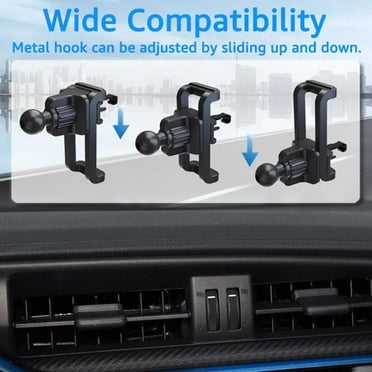 HPDL Black new energy air outlet mobile phone holder base rotatable car wireless charging accessories hook