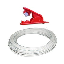 Water Purifiers Tube for RO Water Reverse Osmosis System PE Pipe Tube Hose Cutter 20 Meters/65 Ft Tubing Pipe (White)