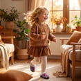thumbnail image 3 of JOINFREE Kids Boys Girls Slippers Non-slip Fuzzy Memory Foam House Slippers, 3 of 9