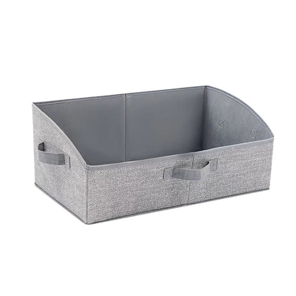 Closet Organizers Bins Large Closet Shelf Organizers with Handles,Fabric Trapezoid Storage Bins for Clothes Book Toy