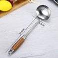 thumbnail image 1 of PENGXIANG Ustensiles de Cuisine en Acier Inoxydable pour la Cuisson Moderne et Outil de Cuisson de Service avec Utilisation de la Cuisine Manche en Bois - Louche, 1 of 4