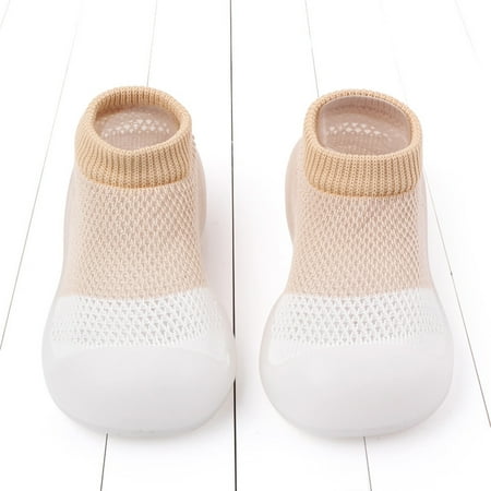 

〖Jisuan〗Baby Sneakers Baby Boy Shoes Warm Floor Girl First Rubber Cartoon Anti-Slip Socks Sole Baby Shoes