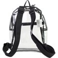 thumbnail image 2 of Eastsport Unisex Clear Mini Backpack, Clear, 2 of 4