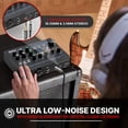 thumbnail image 4 of Pyle Interfaz de audio USB profesional con micrófono/línea, guitarra, entradas estéreo auxiliar y RCA, salidas de teléfono/estéreo/monitor, ideal para reproducción y grabación en computadora, 24 efect, 4 of 5