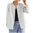 thumbnail image 1 of Posijego Chemises Grande Taille pour Femmes Printemps Été Manches Longues Chemise Décontractée en Coton Lin, 1 of 7
