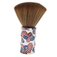 thumbnail image 1 of Cepillo plumero para el cuello de barbero con cerdas suaves y mango ergonómico de madera para cortes de pelo en salones., 1 of 5