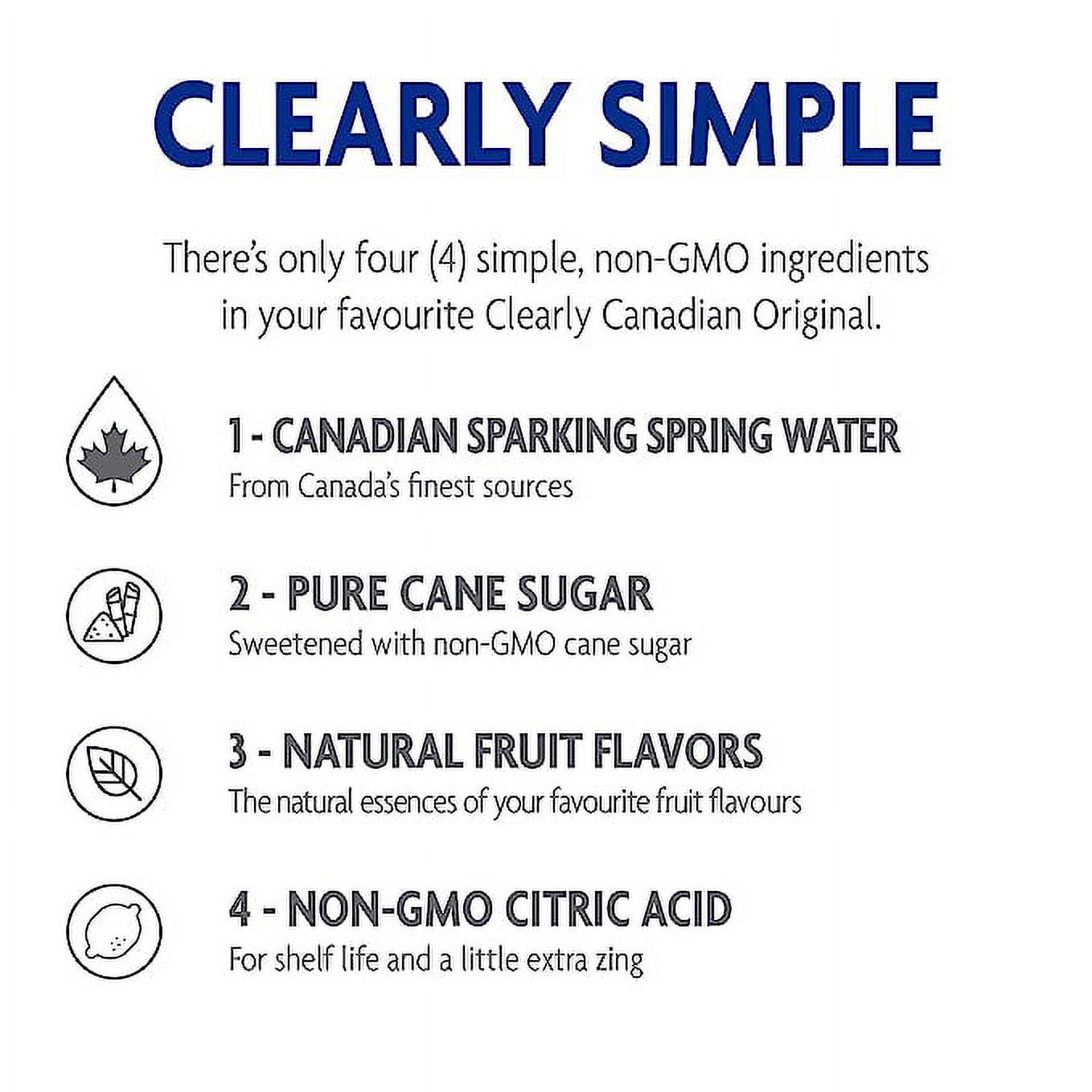 Clearly Canadian Mountain Blackberry Sparkling Water - 11 oz bottles (Pack of 12)