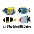 thumbnail image 2 of Set of 4 Colourful Fish Stickers- Fish Vinyl Wall Decal-Kid's Room, Nursery or Playroom Perfect Decoration-Easy peel and Stick-Size :40" x28", 2 of 4
