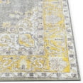 thumbnail image 3 of Well Woven Mareva Machine Washable Yellow Vintage Oriental Medallion Area Rug, 3 of 7