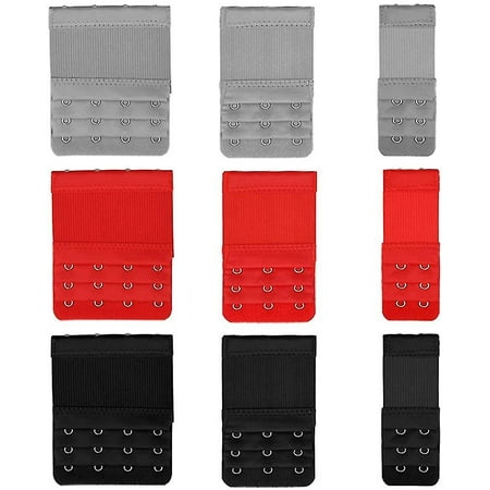 9pcs Bra Extender 2 Hooks 3 Hooks 4 Hooks Nylon Elastic Back Bra Band Extension Strap | Walmart