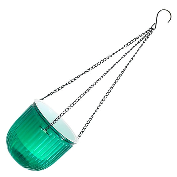 GARVALON 1Set Hydroponic Plant Pot Metal With Drainage Holes For Indoor Spaces 24X6.5X6.5in