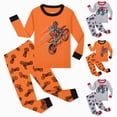 thumbnail image 2 of Paguaki Boy Pajamas Long Sleeve Top And Pants 2-Piece Spring Summer Winter Warm Home Wear Sleepwear Set 2-9 T, 2 of 9