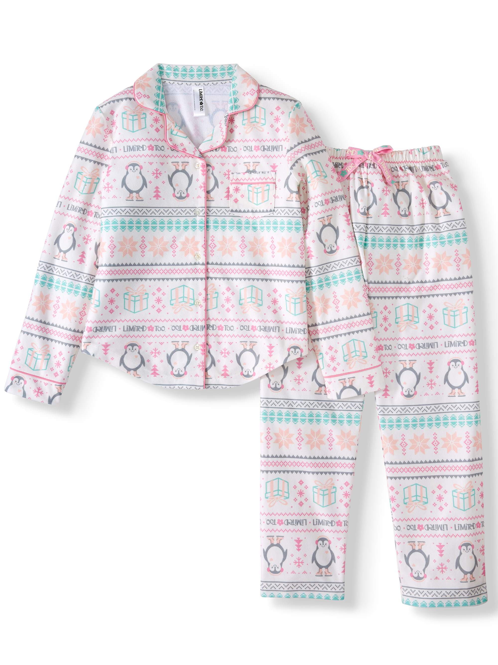 Limited Too Girls’ Donut Pajamas, 2Piece Set