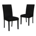 thumbnail image 6 of New Classic Furniture Celeste 5-Pc Faux Marble/Wood Dining Set w/ 4 Chair-Black, 6 of 13