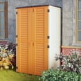 thumbnail image 6 of Mondawe 50 "W x 29" D x 79.53"H Outdoor Storage Shed with Sliding Door ,Double Cabinet, 6 of 8
