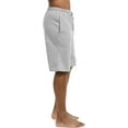 thumbnail image 2 of Cottonbell Men's & Unisex Casual Cotton Knitted Pajama Shorts Loungewear with Drawstring, 2 of 4