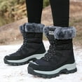 thumbnail image 3 of Dumajo Snow Boots For Women Winter Waterproof Shoes Thickened Faux Fur Lined Frosty Warm Outdoor Boots, 3 of 10
