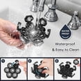 thumbnail image 5 of Cabezales de afeitadora, afeitadora eléctrica flotante para barba, 7 cabezales para hombres con afeitado limpio, cuchilla universal de doble anillo, afeitado rápido, reemplazo duradero para El, 5 of 5