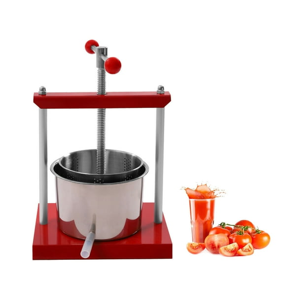 MONIPA 1.6 Gallon Stainless Steel Barrels Press Machine Manual Press for Juice Vegetavle