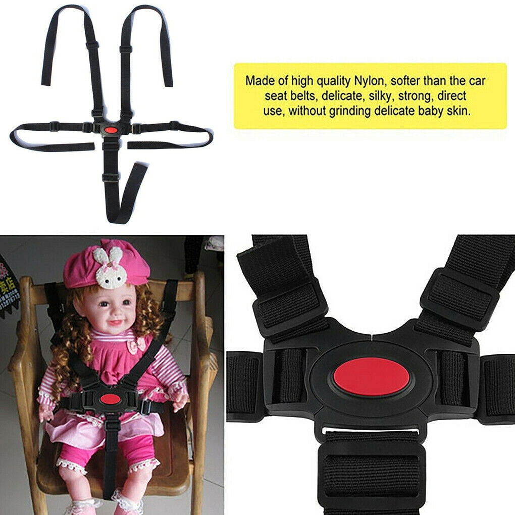 Seat Belt Covers Child Car Seat Pram Highchair Stroller Batman Symbol on Red 