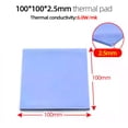 thumbnail image 1 of 100mm 6.0W/mK PC Computer Processor GPU CPU Heatsink Cooling Thermal Pad High Performance 0.5/1/1.5/2/2.5/3mm Multi Thickness HP200 2.5MM, 1 of 6