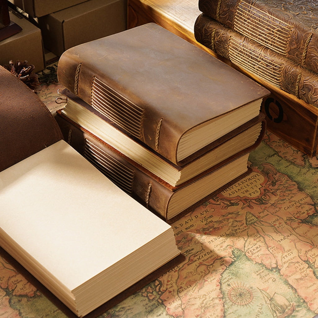 Retro Travel Journal Writing Notebook Diary Leather Bound Handmade Sketchbook