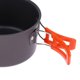 thumbnail image 4 of 15 Unids Camping Cookware pot pan Bowl Mosquetón Plegable Spork Set Outdoor Camping Senderismo Mochilero Antiadherente Picnic De Cocina Cola Juego de utensilios de cocina para acampar, 4 of 8