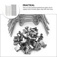 Axio 100Pcs Greenhouse Glass Pane Clips Greenhouse W Wire Clips Glazing