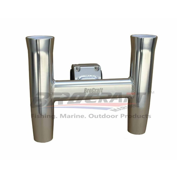 BroCraft Aluminum Clamp On Twin Fishing Rod holder / Boat TTOP Rod