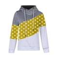 thumbnail image 4 of Xijirk Women's Sweatshirts Long Sleeve Hooded Solid Color Casual Cozy Lined Women's Sweatshirts for Cold Season,Yellow,M, 4 of 6