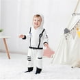 thumbnail image 4 of Toimothcn Toddler Baby Boys Romper Jumpsuit Short Sleeve Casual Astronaut Shaped Hooded Romper Soft Loose Fit Jumpsuit Comfy Newbron Clothing, 4 of 6