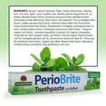 thumbnail image 3 of Nature's Answer Periobrite Toothpaste, Fluoride Free, Coolmint, 4 oz, 3 of 7