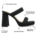 thumbnail image 2 of Journee Collection Womens Jaell Multi Strap Covered Block Heel Platform Sandals, 2 of 6