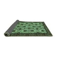 thumbnail image 2 of Ahgly Company Indoor Square Abstract Turquoise Blue Modern Area Rugs, 6' Square, 2 of 4