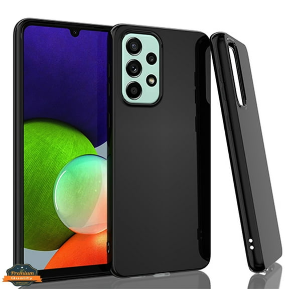 Xpression Cover for Samsung Galaxy A23 5G Ultra Slim Thin Silicone Soft Skin Flexible TPU Gel Rubber Candy Gummy Protective Hybrid Phone Case - Black