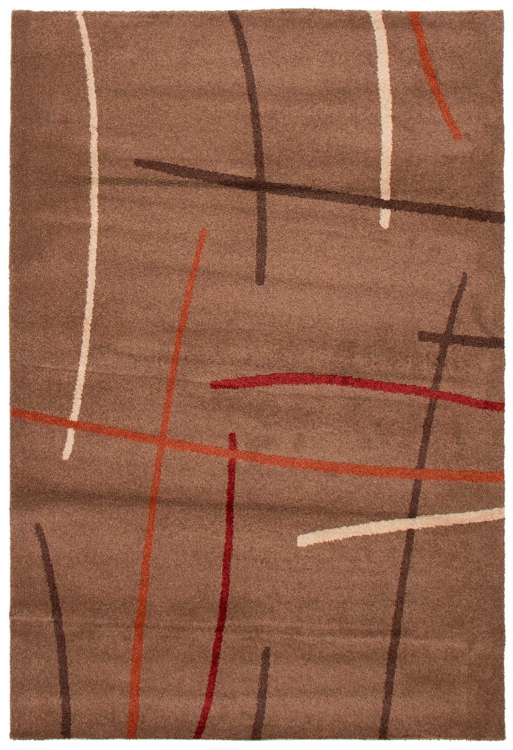 ECARPET Lotus Mod Brown Rug 6'7" x 9'8"