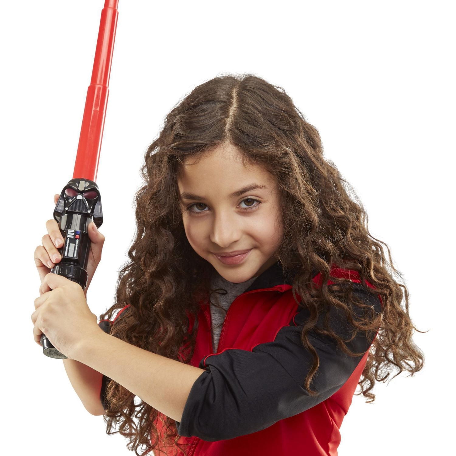 Star Wars Lightsaber Squad Darth Vader Extendable Red Lightsaber Roleplay Toy for Kids Ages 4 and Up