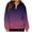 Purple, variant on Quarter Zip Pullover Women Long Sleeve Solid Color/Gradient Casual Zip Up Hoodie Trendy Fall Sweatshirts 2025